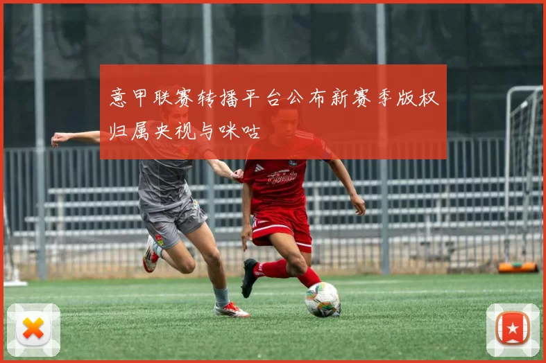 意甲联赛转播平台公布新赛季版权归属央视与咪咕