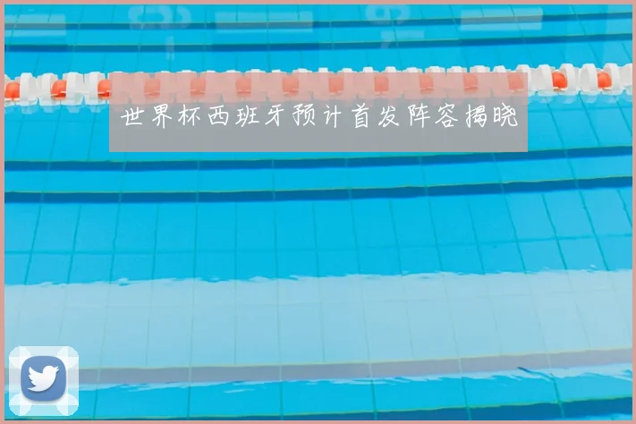 世界杯西班牙预计首发阵容揭晓